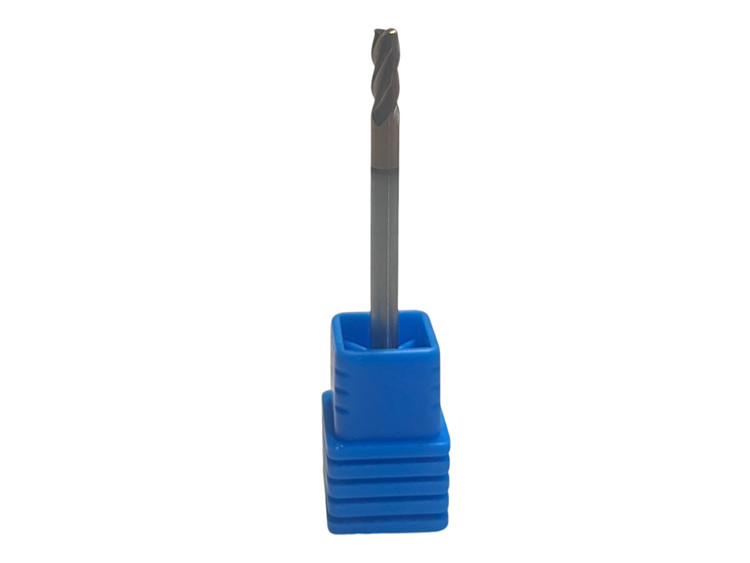 فرز انگشتی الماس (کارباید) 3 تیپ R0.5 طول XET 50mm مدل D3R0.5*8*d3*50*4T-55hrc