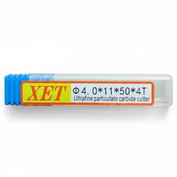 فرز انگشتی الماس(کارباید)4 تخت طول 50 XET مدل D4*11*50*4d*4T-55hrc
