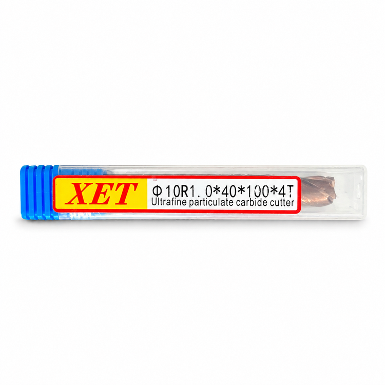 فرز انگشتی الماس(کارباید)10 تیپ 1 طول XET 100mm مدل D10R1*40*100*4T-55hrc