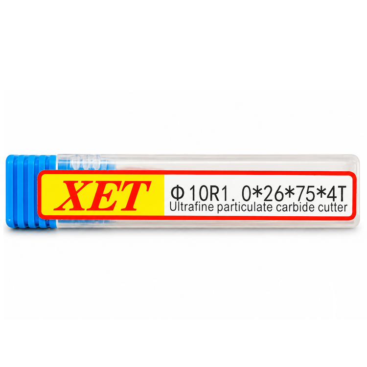 فرز انگشتی الماس (کارباید) 10 تیپ R1 طول 75 XET مدل D10R1*26*75-55HRC