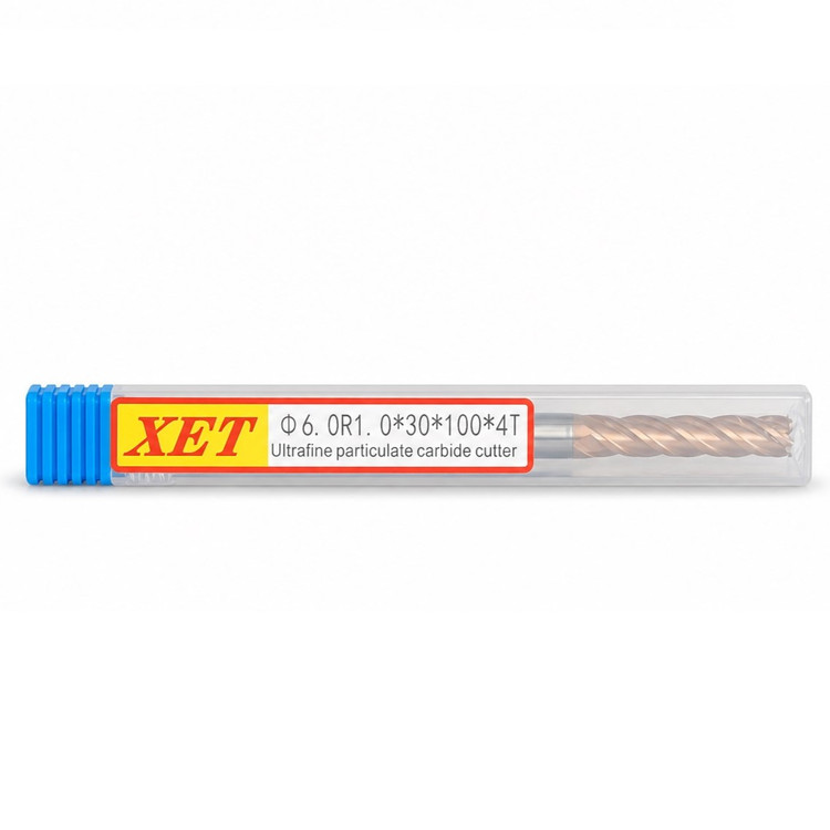 فرز انگشتی الماس (کارباید) 6 تیپ R1 طول XET 100mm مدل D6R1*30*100*4T-55hrc