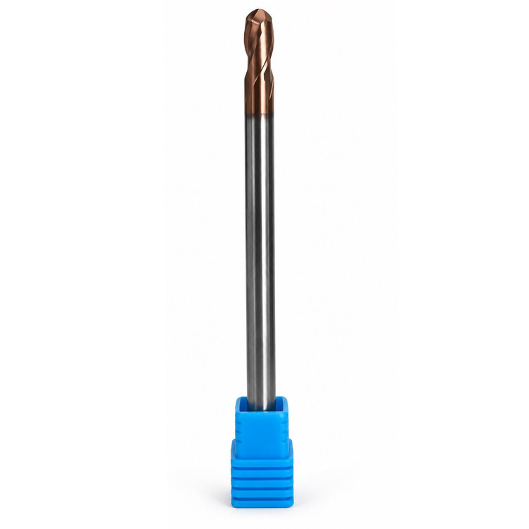 فرز انگشتی الماس (کارباید) 6 بال طول XET 100 mm مدل R3*12*100*2T-55hrc