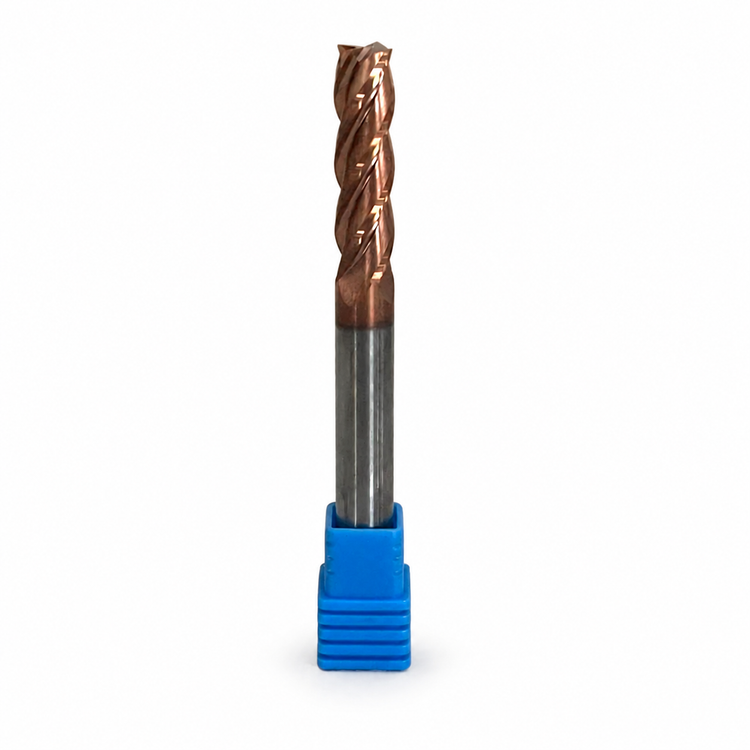 فرز انگشتی الماس (کارباید) 8 تخت طول XET 75 mm مدل D8*30*d8*75*4T-55hrc