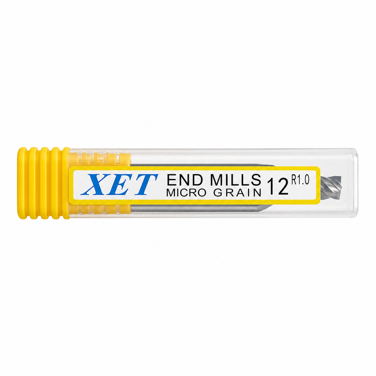 فرز انگشتی الماس آلومینیوم تراش 12 تیپ ردیوس R1 طول XET 75mm مدل D12R1*30*75*3T-55hrc