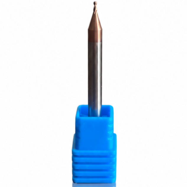 فرز انگشتی الماس (کارباید) 1 بالنوز طول XET 50 mm مدل R0.5*2*d4*50*2T-55hrc