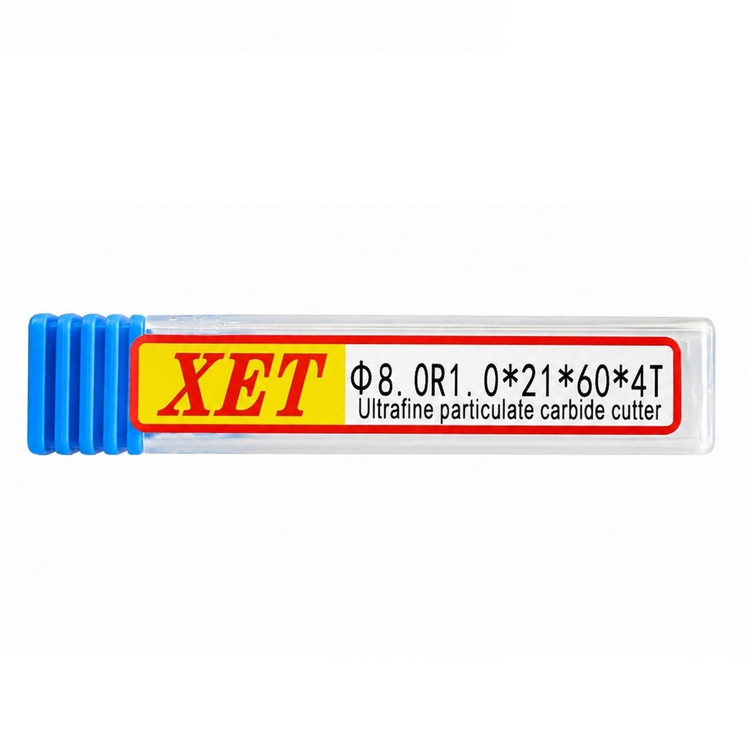 فرز انگشتی الماس (کارباید) 8 تیپ R1 طول XET 60mm مدل D8R1*21*60*4T-55hrc