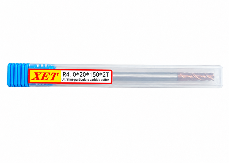 فرز انگشتی الماس (کارباید) 8 بالنوز طول XET 150 mm مدل R4*20*150*2T-55hrc