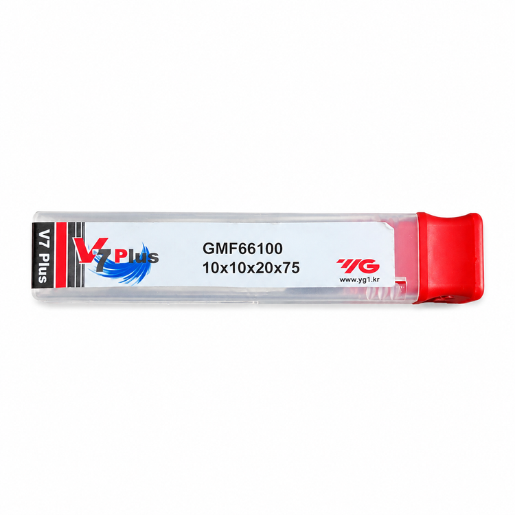 فرز انگشتی الماس (کارباید) 10 تخت طول YG 75mm مدل D10*d10*20*75-45HRC-V7plus