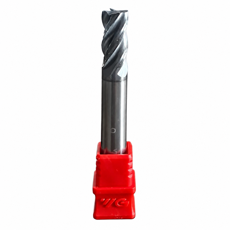 فرز انگشتی الماس (کارباید) 8 تخت طول YG 75mm مدل D8*d8*16*60-45HRC-V7plus