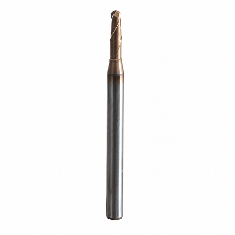 فرز الماس (کارباید) 2 بالنوز طول 38 مسترمیل مدل R1*10*38*2T-55hrc