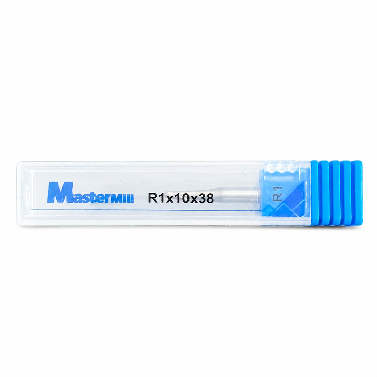فرز الماس (کارباید) 2 بالنوز طول 38 مسترمیل مدل R1*10*38*2T-55hrc