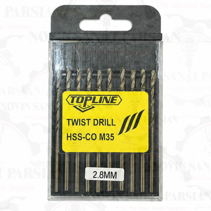 مته Hss-co کبالت 5 درصد قطر 2.8 میلی متری Topline مدل D2.8-HSSCO